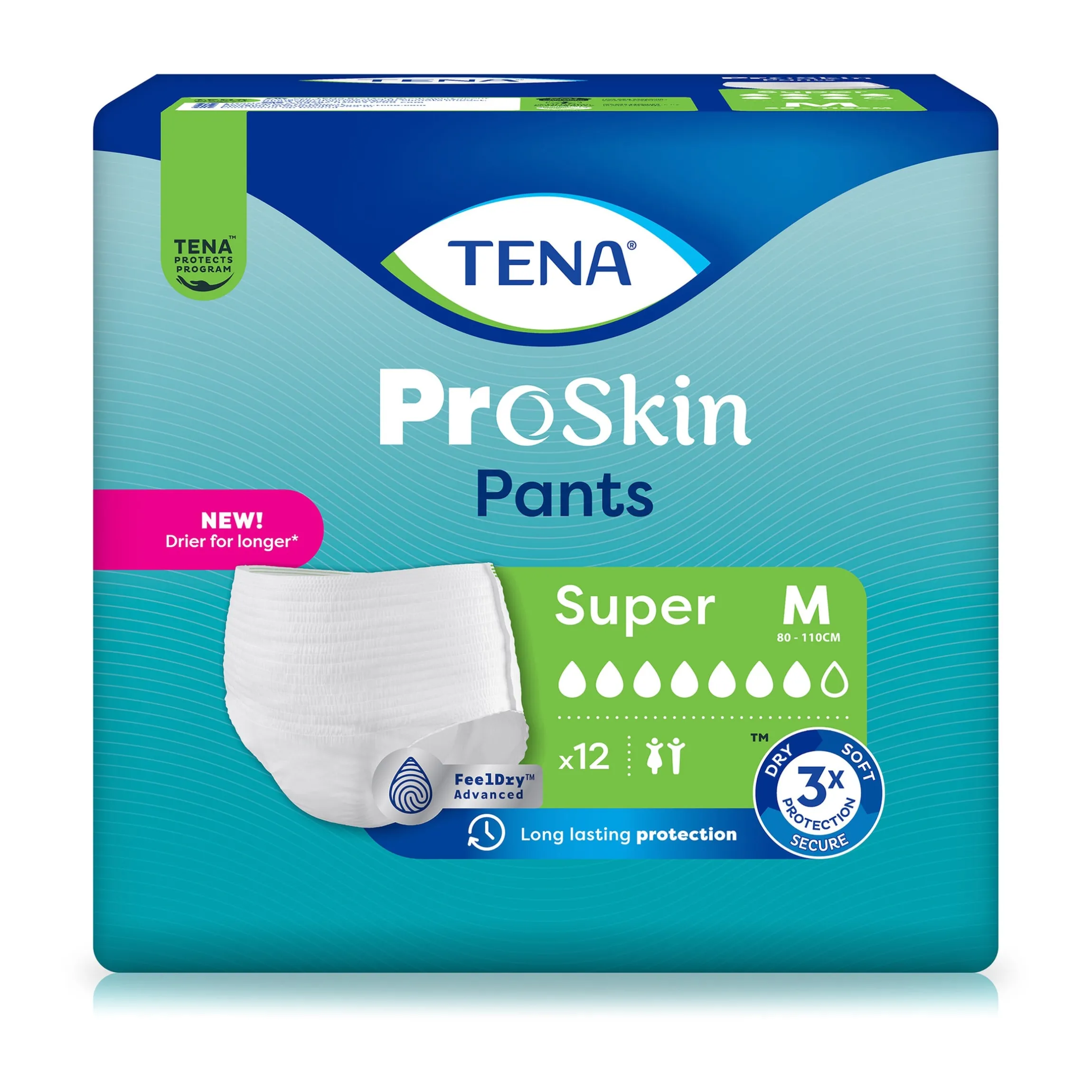 Tena ProSkin Pants unisex Super 2010 ml, 12 Stück