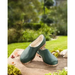Thermo-Garten-Halbschuh grün