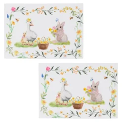 Tischläufer & Platzset, 3-teilig „Osterfrühstück“