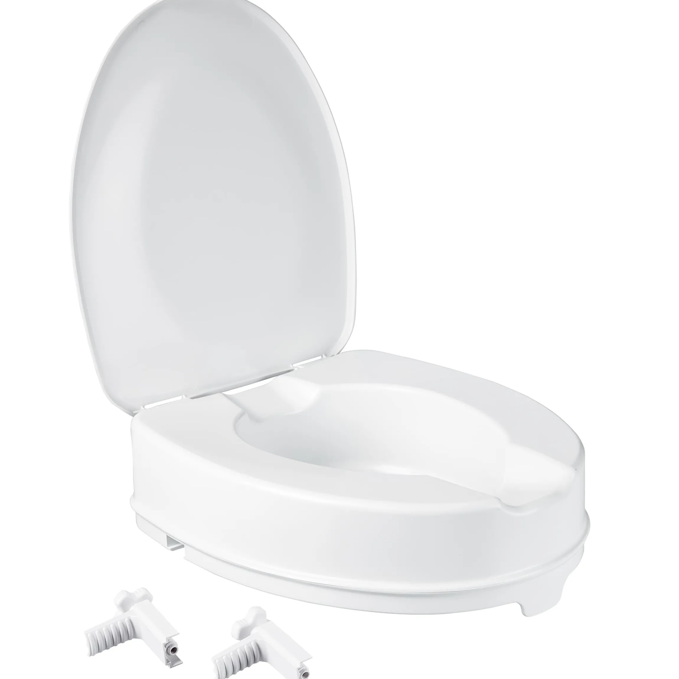 Toilettensitzerhöhung mit Deckel