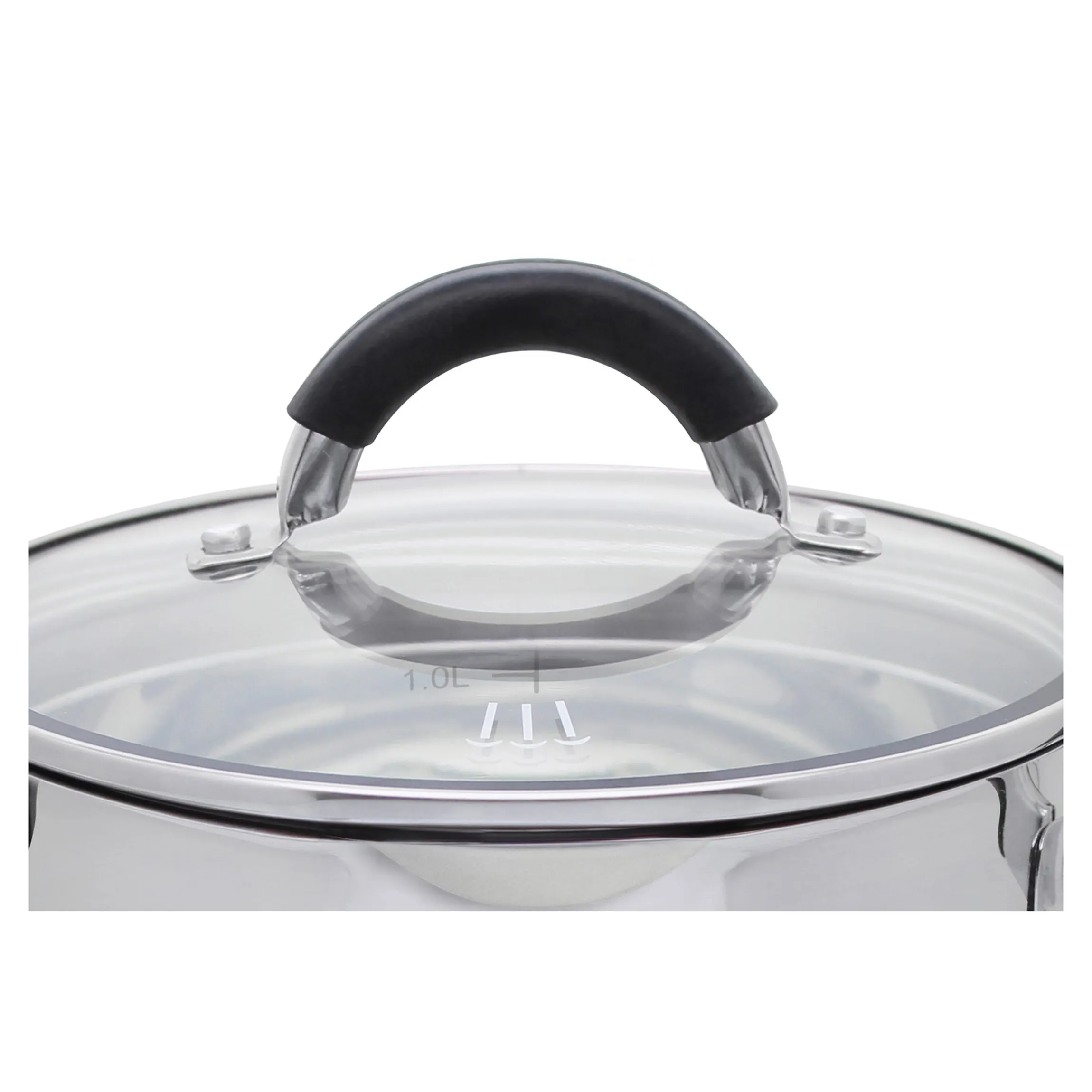 Topfset mit Abdampffunktion "Black Steam", 7-teilig