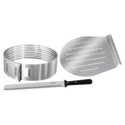 Tortenboden-Schneidehilfe-Set, 3-teilig