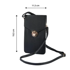 Touchscreen-Tasche "Ida" schwarz