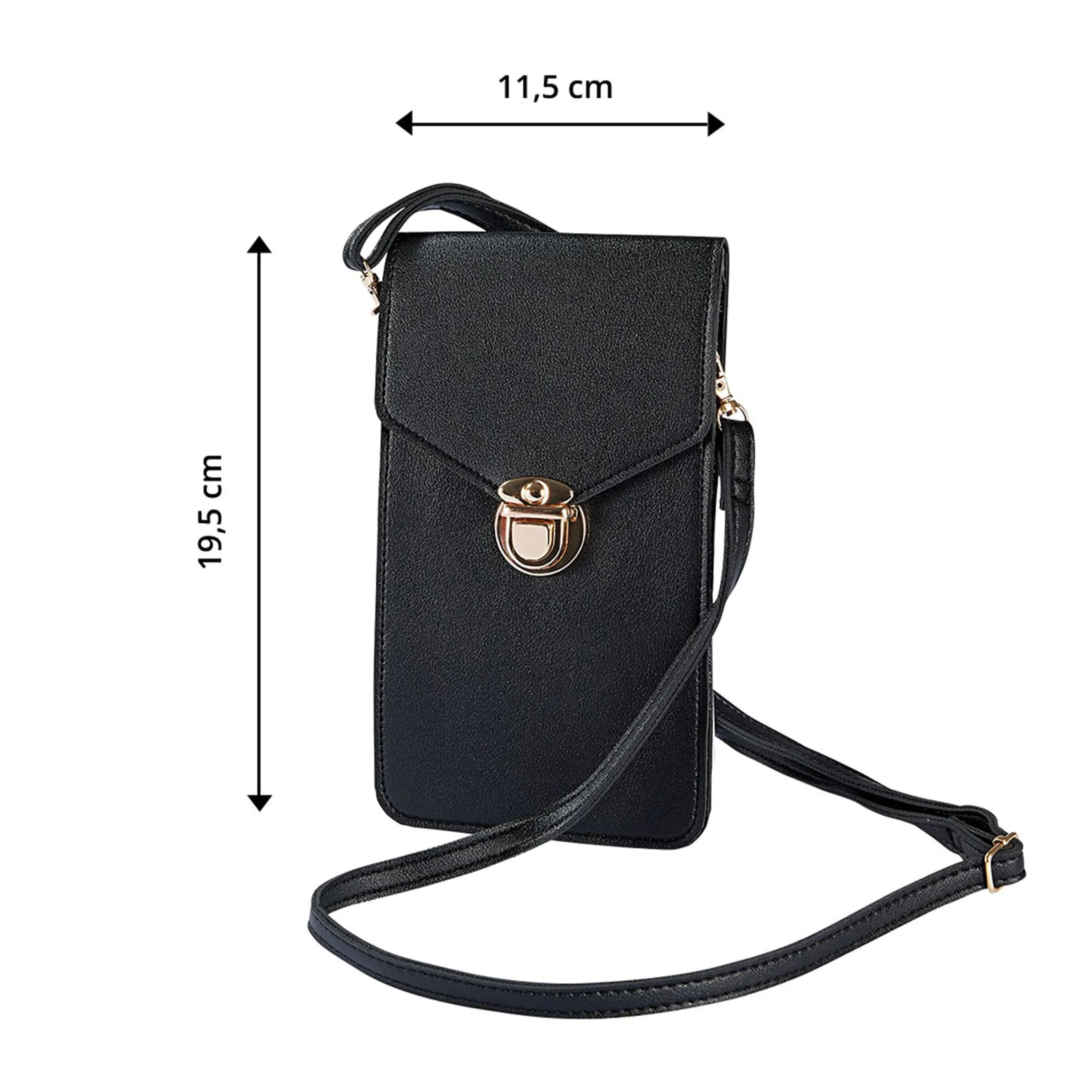 Touchscreen-Tasche "Ida" schwarz