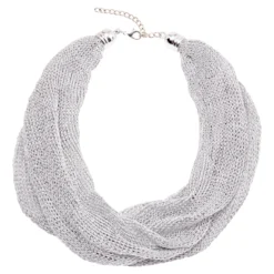 Tuch-Kette silber