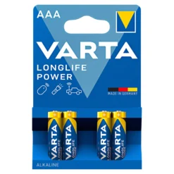 Varta-Longlife-Power-Batterien AAA, 4 Stück