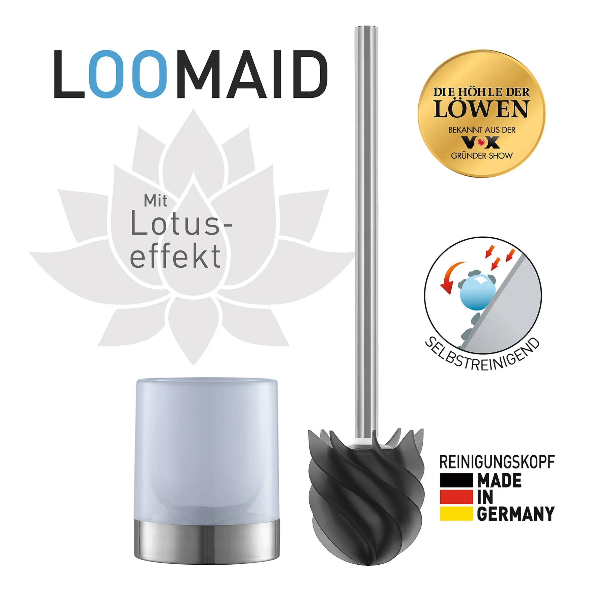 WC-Bürste Loomaid grau