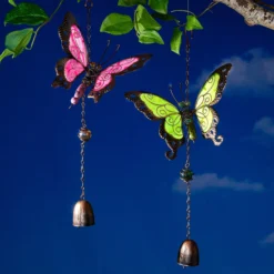 Windspiel „Schmetterling“ pink