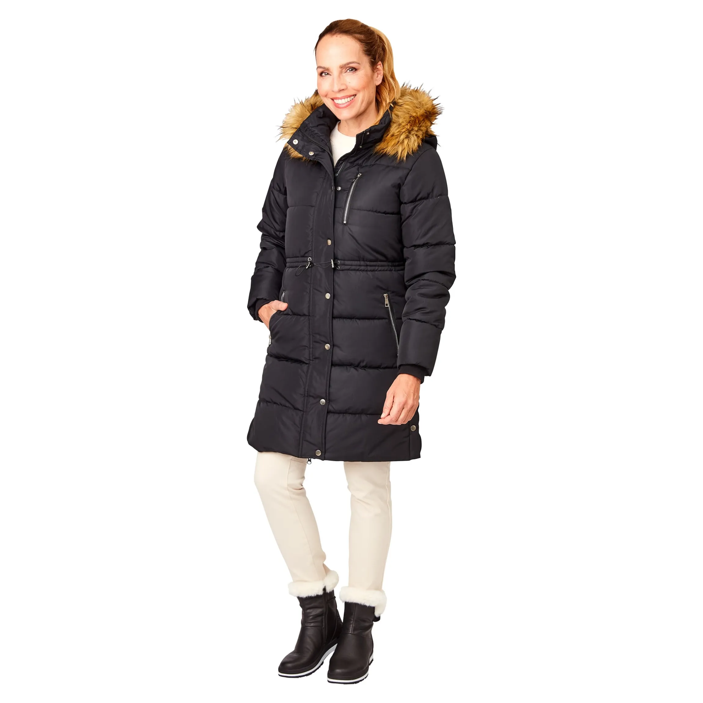 Wintermantel "Manuela" schwarz
