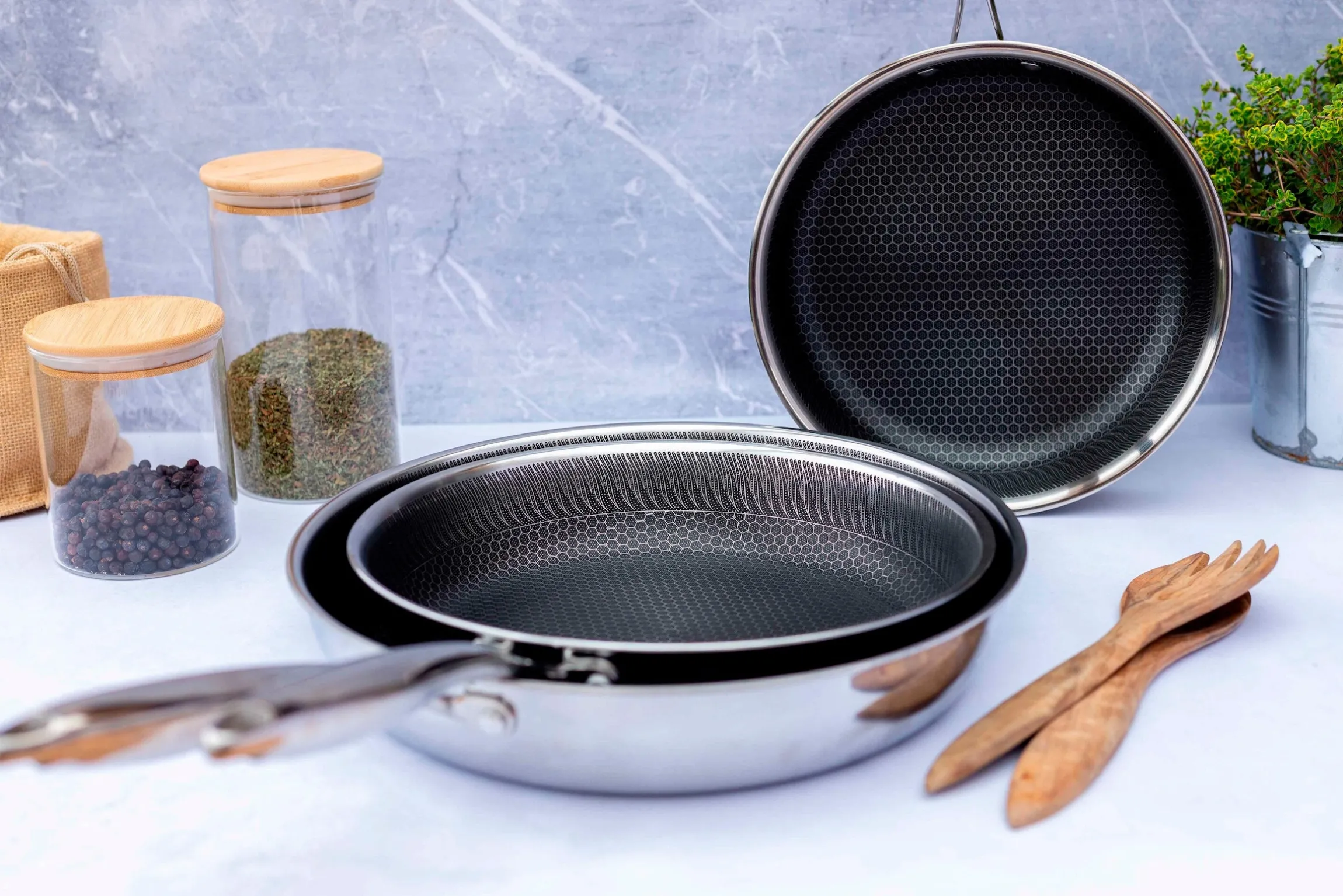 Wok, Edelstahl Hestia 1 x Pfanne