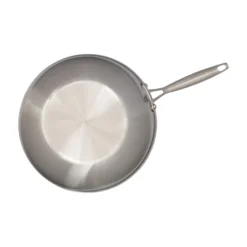 Wok mit Wabenstruktur, Edelstahl, 28 cm