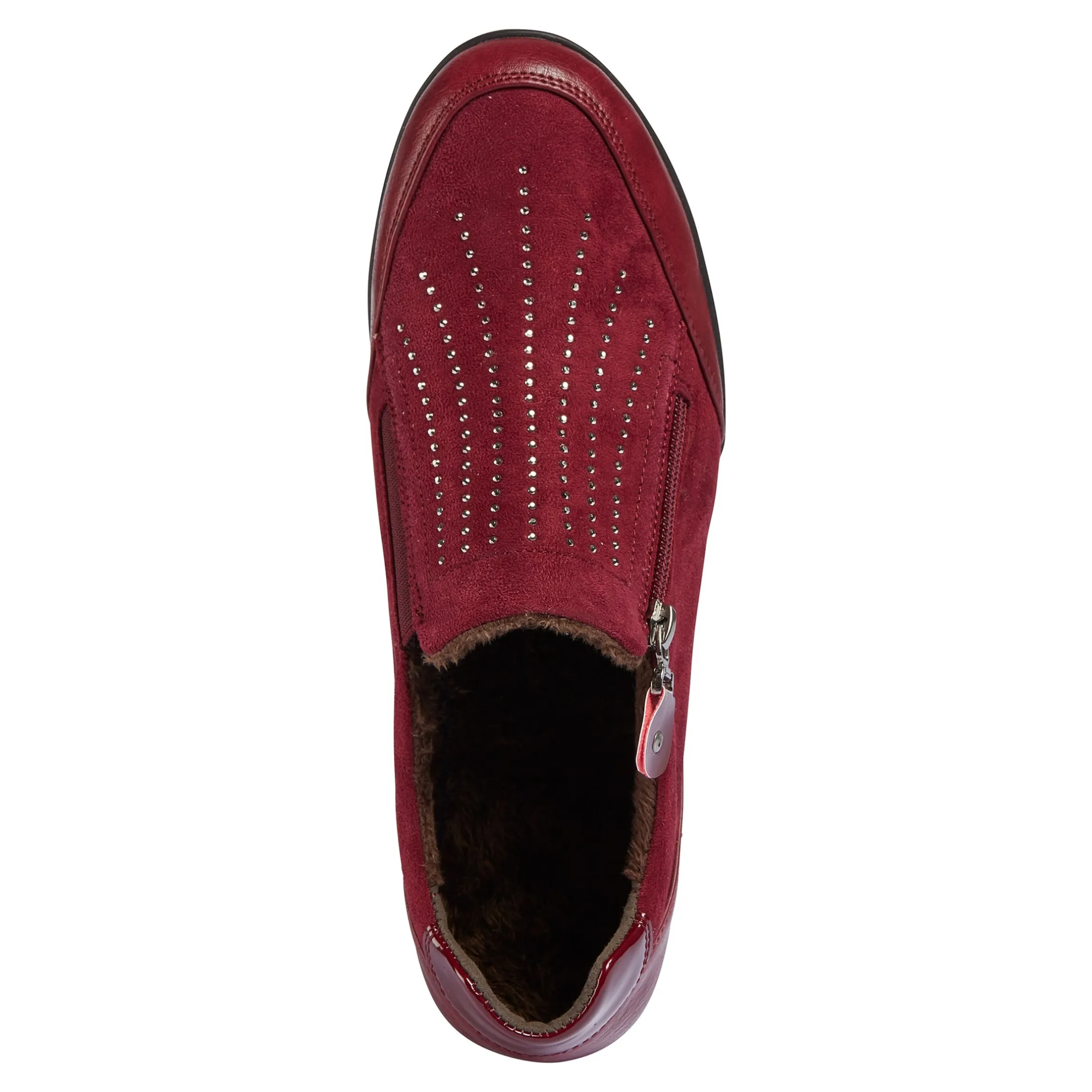Wärmehalbschuh "Rita" bordeaux
