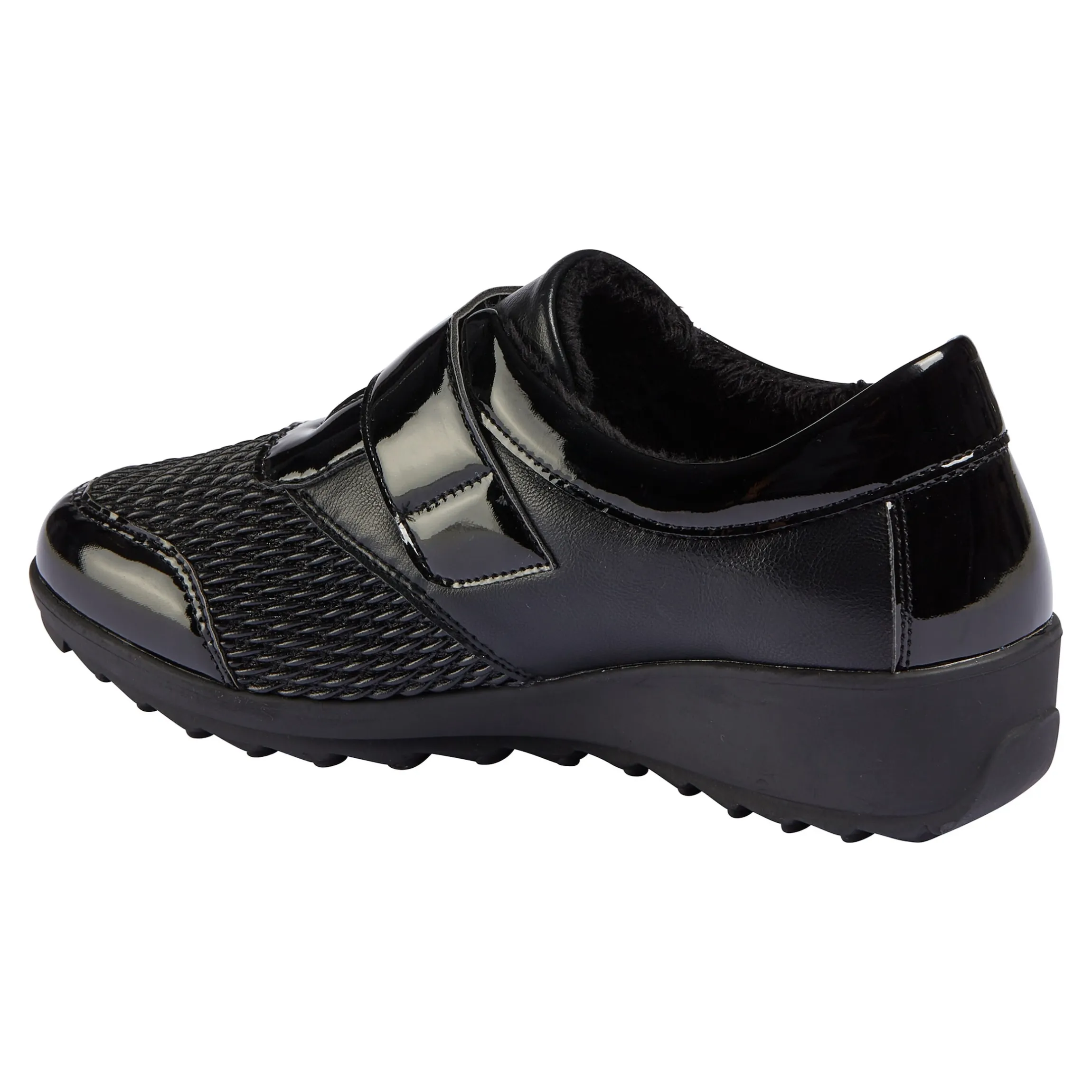 Wärmeklettschuh "Stretch" schwarz
