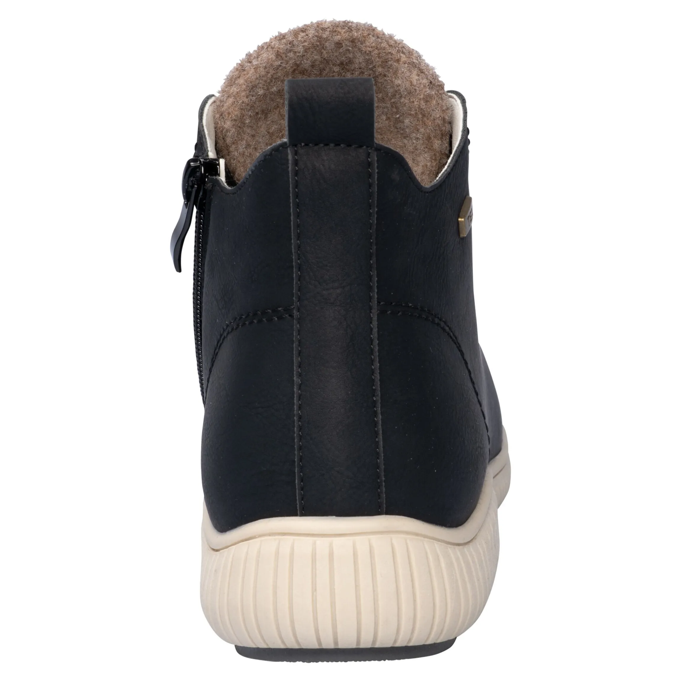 Wärme-Knöchelsneaker mit Wolle "Sabine" schwarz