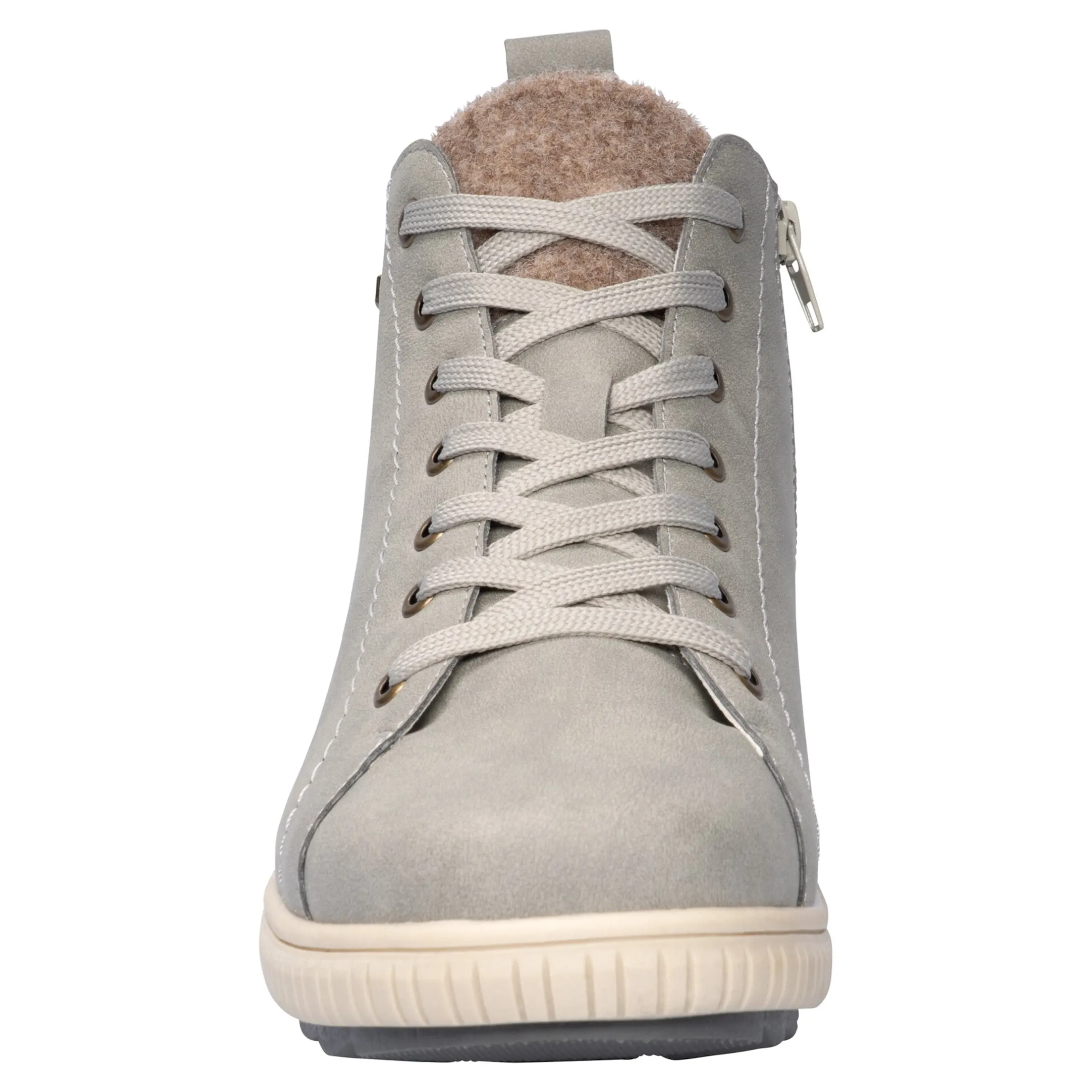 Wärme-Knöchelsneaker mit Wolle "Sabine" grau