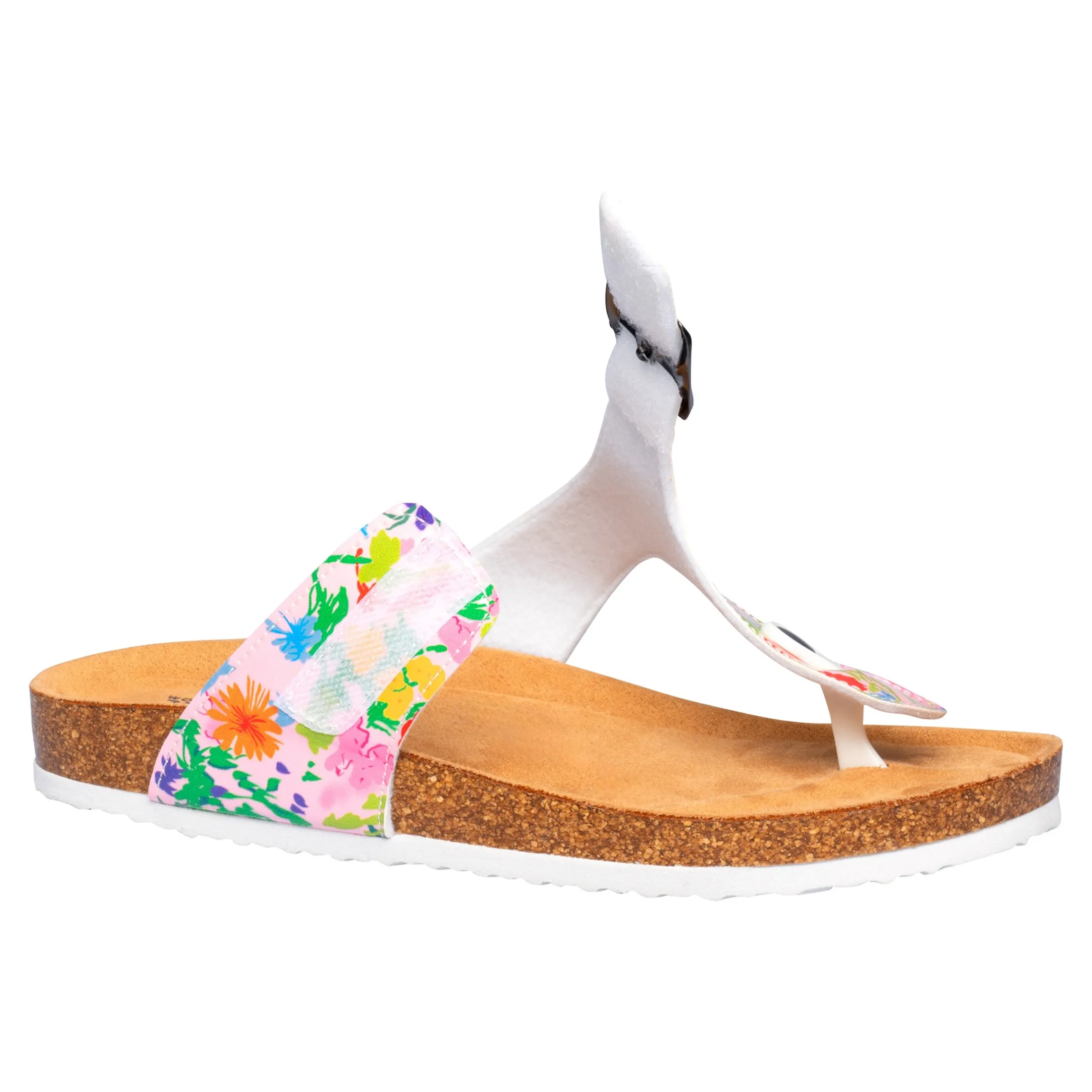 Zehen-Klettpantolette „Tropical“